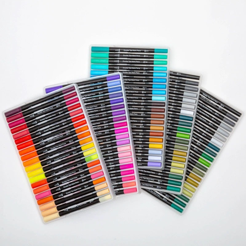 Amazon Dual-Head Watercolor Markers 24 Colors Set